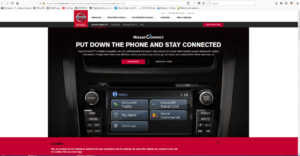1 NissanConnect home page