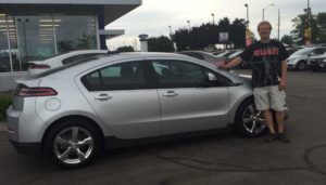Ian Graham and his Chevy Volt